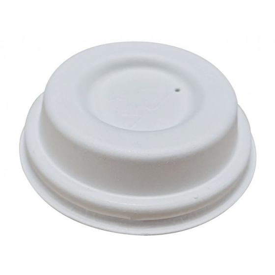 Couvercle rond blanc bagasse Ø 6,30 cm(50 pièces)