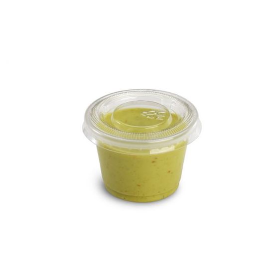 Pot à sauce jetable transparent Ø 4,40 cm 3 cl(100 pièces)