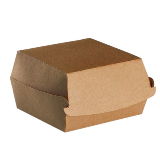 Boîte burger brune 12x13 cm (100 pièces)