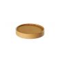 Couvercle rond marron Ø 9 cm (25 pièces)
