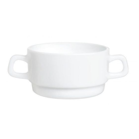 Bol rond blanc verre 32 cl Ø 10 cm Restaurant Blanc(6p.)