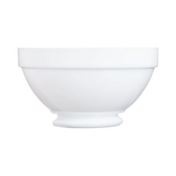 Bol rond blanc verre 51 cl Ø 13,20 cm Restaurant Blanc(6p.) - v2