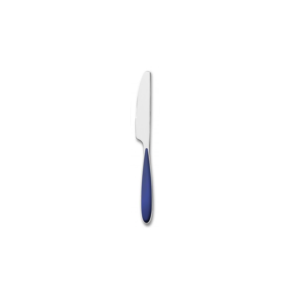 Couteaux de table cranté en inox 22 cm Bleu Marine (12p.)