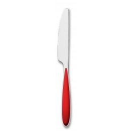 Couteaux de table cranté en inox 22 cm Rouge (12p.)