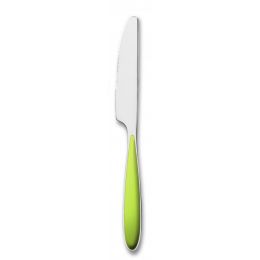 Couteaux de table cranté en inox 22 cm Vert Anis (12p.)