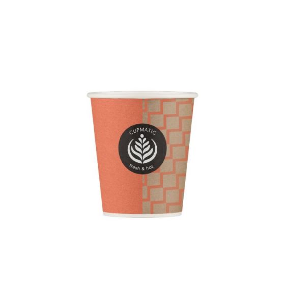 Gobelet orange carton 18 cl Hot Cup (100 pièces)