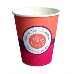 Gobelet orange carton 15 cl Hot Cup (100 pièces)