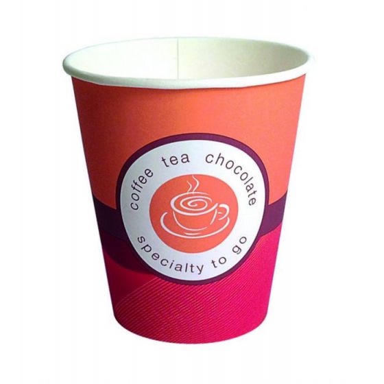 Gobelet orange carton 15 cl Hot Cup (100 pièces)