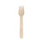 Fourchette jetable beige, 16 cm, 50 pièces