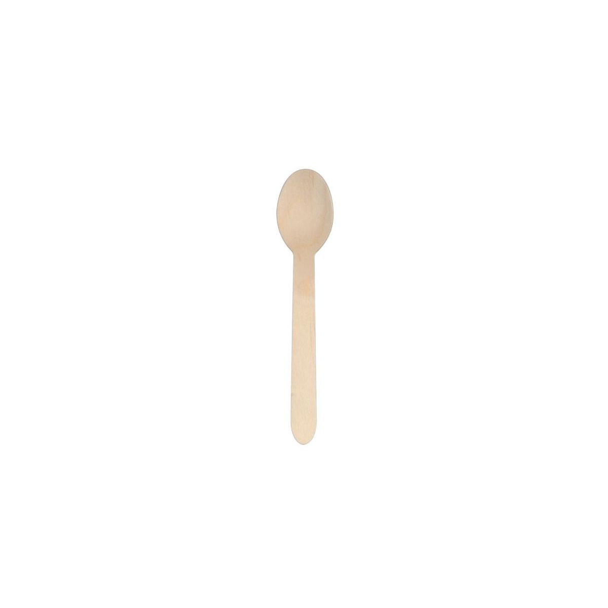 Cuillère jetable beige 16 cm (50 pièces)