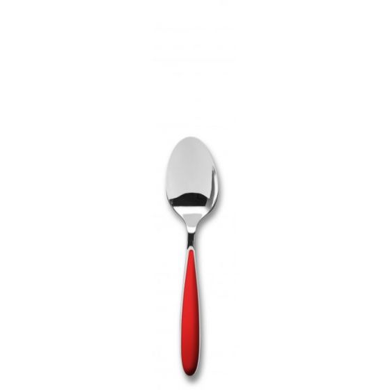 Cuillère à café en inox 14 cm Rouge (12p.)