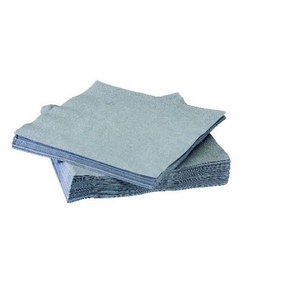 Serviettes blanches 39x39 cm ouate de cellulose 17g/m² (12x150p.)