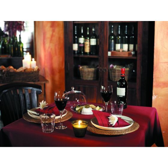 Serviettes bordeaux 40x40 cm non tissé 55g/m² (12x60p.) - v3
