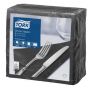 Serviettes noires 39x39 cm ouate de cellulose 17g/m² (12x150p.)