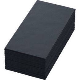 Serviettes noires 40x40 cm non tissé 55g/m² (12x60p.)