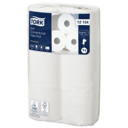 Papier toilette en rouleau blanc 9,10x22,77 cmTork T4 (x96p.)