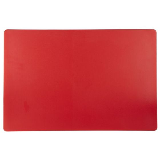 Planche à découper rouge polyéthylène haute densité 40x60 cm pâtissier Sans rigo - v2