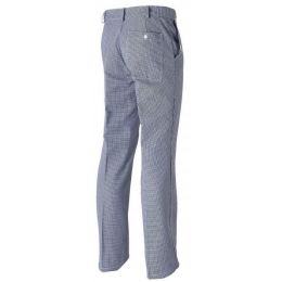 Pantalon de cuisine homme pied de poule bleu blanc taille 42 Premium