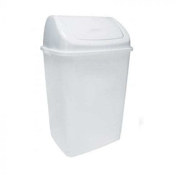 Poubelle à couvercle basculant blanche 18 L