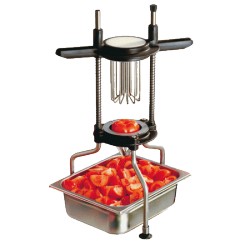 Coupe tomates inox 6 sections