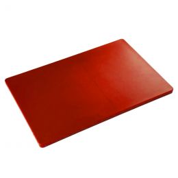 Planche à découper rouge polyéthylène haute densité 40x60 cm pâtissier Sans rigo