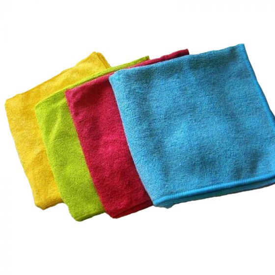 Lot de 5 lavettes microfibre bleu 40x40 cm (5 pièces)