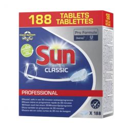 Tablettes lavage vaisselle 188 doses Sun