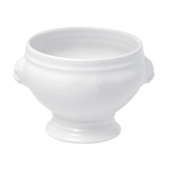 Soupière tête de lion rond blanc porcelaine Ø 12 cm Tete Lion (4p.)