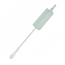 Goupillon plastique blanc 47 cm en nylon