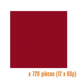 Serviettes bordeaux 40x40 cm non tissé 55g/m² (12x60p.)