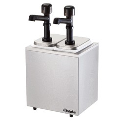 Pompe à sauce avec bac, 2 pompes