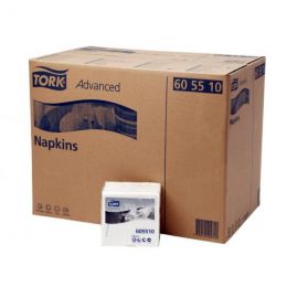 Serviettes blanches 30X30 cm ouate de cellulose 17g/m² (48x100p.) - v2
