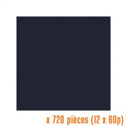 Serviettes noires 40x40 cm non tissé 55g/m² (12x60p.)