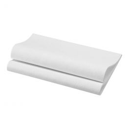 Serviettes blanches 40x40 cm non tissé 55g/m² (12x60p.) - v2