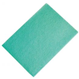 Lavettes non tissées vertes 36x51 cm (x25p.)
