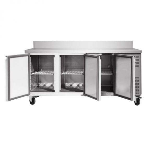 Desserte snack prof. 600 3 portes avec dosseret