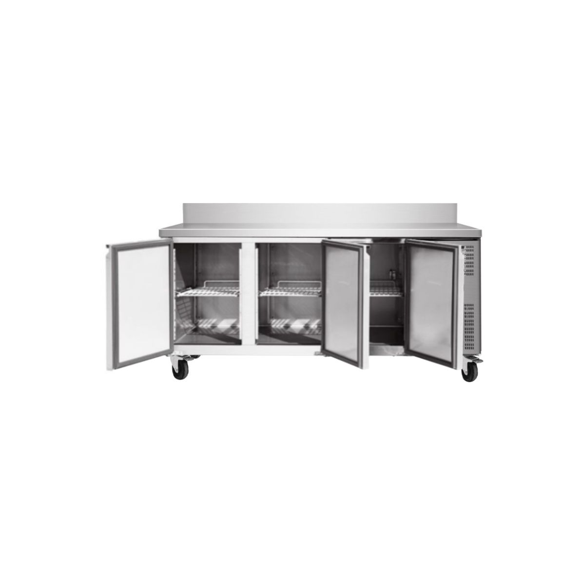 Desserte inox sans porte