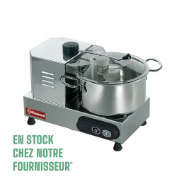 Cutter inox, 4 Lt., vitesse variable, 350W monophasé