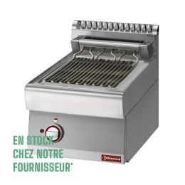 Grill-vapeur électrique, 1/2 module, triphasé, à poser
