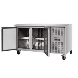 Desserte gastro prof. 700mm, 2 portes, GN1/1, centrale, T° négative - v2