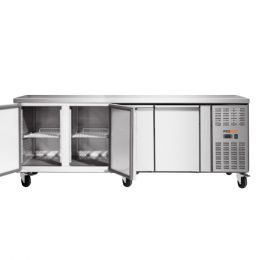 Desserte snack prof. 600mm, 4 portes, centrale