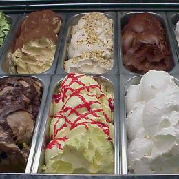 Comptoir présentoir pour crème glacée, 10+12 bacs (5 Lt.) - v2