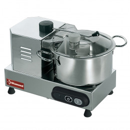 Cutter inox, 4 Lt., vitesse variable, 350W monophasé