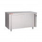 Meuble étuve inox central à portes coulissantes 1000x700x850 mm