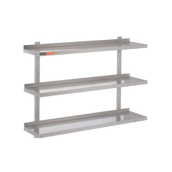 Etagère murale 3 niveaux inox L1000xProf.300MM