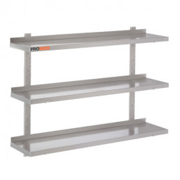Etagère murale 3 niveaux inox L1200xProf.400MM