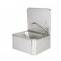Lave-mains inox avec dosseret, Pro Inox