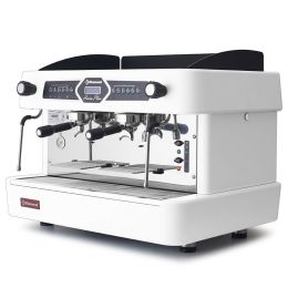 Machine à café 2 groupes, automatique (avec display), blanc