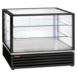 Vitrine réfrigérée positive ventilée 600x400mm, 170 Lit, horizontale noire