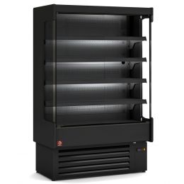 Vitrine murale réfrigéré 1623 mm, ventilé, 5 niveaux, noire